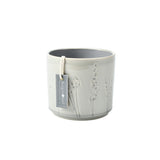 Provence indoor plant pot, small grey, by Burgon & Ball
