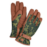 'Love The Glove' Oak Leaf ladies' gardening glove in Moss, size Medium-Large, by Burgon & Ball