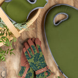 'Love The Glove' Oak Leaf ladies' gardening glove in Moss, size Medium-Large, by Burgon & Ball