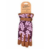 Love The Glove 'Oak Leaf' women's gardening glove in Plum, size medium-large, by Burgon & Ball