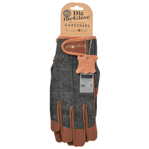 extra large mens gardening gloves Dig The Glove - Tweed