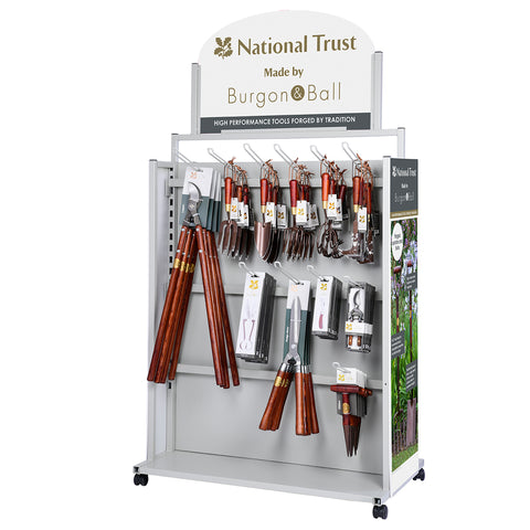 'National Trust Made by Burgon & Ball' garden tool display stand