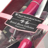 RHS Gifts for Gardeners British Bloom gift-boxed trowel and fork set by Burgon & Ball