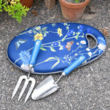 RHS Gifts for Gardeners British Meadow gift-boxed trowel and fork set by Burgon & Ball