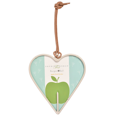Sophie Conran for Burgon & Ball apple bird feeder  - heart design