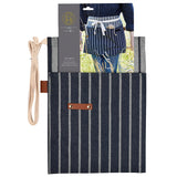 Sophie Conran for Burgon & Ball gardener's waist apron, half apron, blue ticking stripe