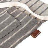 Sophie Conran for Burgon & Ball gardener's waist apron, half apron, grey ticking stripe