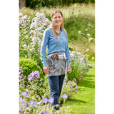 Sophie Conran for Burgon & Ball gardener's waist apron, half apron, grey ticking stripe