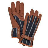 Sophie Conran for Burgon & Ball ticking everyday women's gardening gloves, blue stripe, ladies' gardening gloves